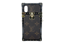 Louis Vuitton Iphone X/XS Case, Eye Trunk, Mono, Brown, BC4188, Strap